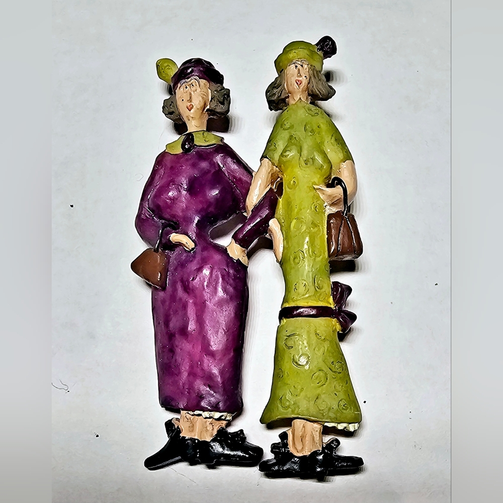 NEW Sandy Gervais Figurine Best Friends If We Live to Be A Hundred And Thre